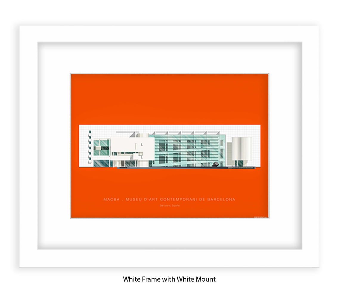 MACBA Museu d'Art Conteporani- Barcelona - Fred Birchal Art Print