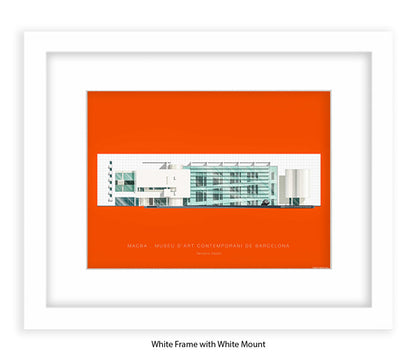 MACBA Museu d'Art Conteporani- Barcelona - Fred Birchal Art Print