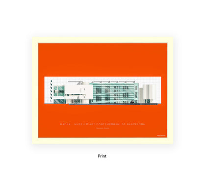 MACBA Museu d'Art Conteporani- Barcelona - Fred Birchal Art Print