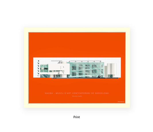 MACBA Museu d'Art Conteporani- Barcelona - Fred Birchal Art Print