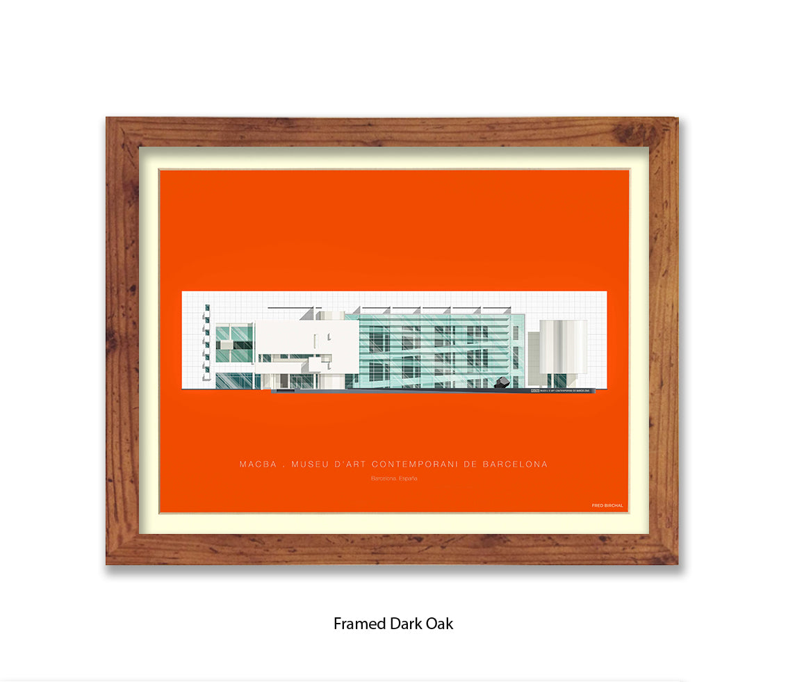 MACBA Museu d'Art Conteporani- Barcelona - Fred Birchal Art Print