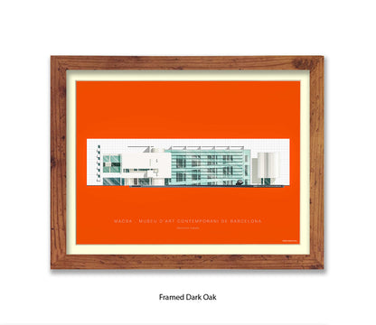 MACBA Museu d'Art Conteporani- Barcelona - Fred Birchal Art Print