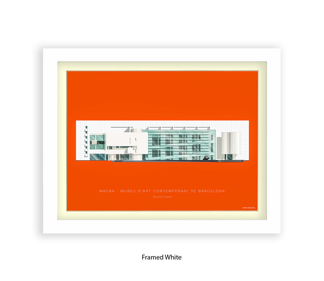 MACBA Museu d'Art Conteporani- Barcelona - Fred Birchal Art Print