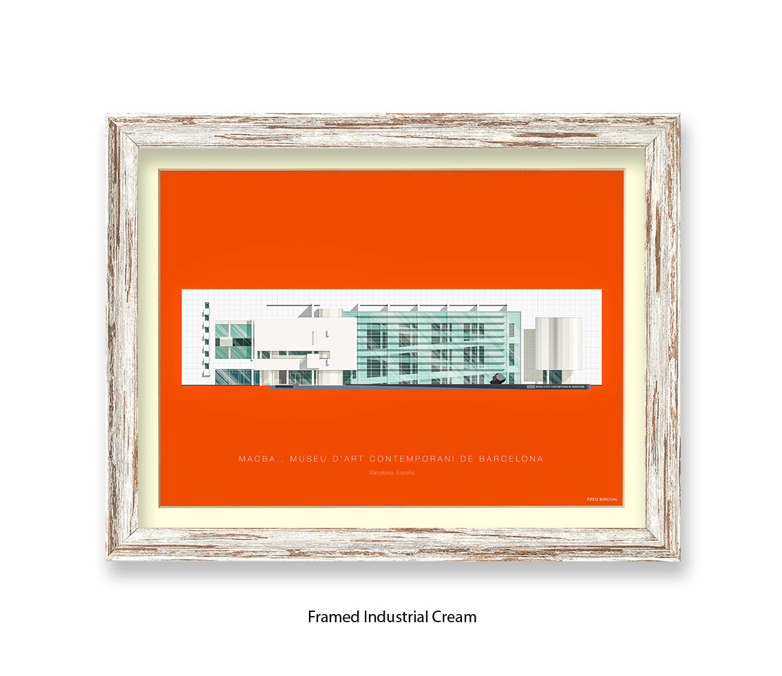 MACBA Museu d'Art Conteporani- Barcelona - Fred Birchal Art Print