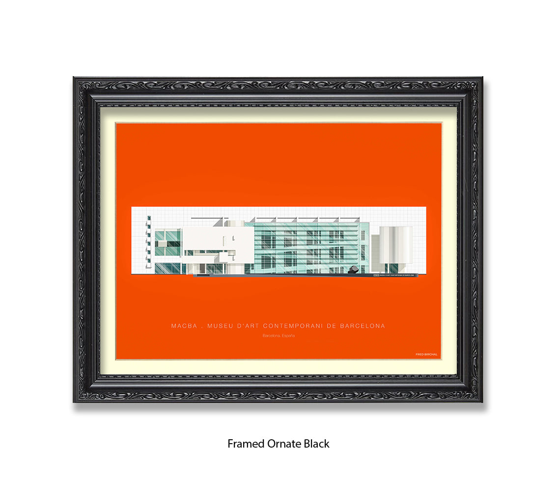 MACBA Museu d'Art Conteporani- Barcelona - Fred Birchal Art Print