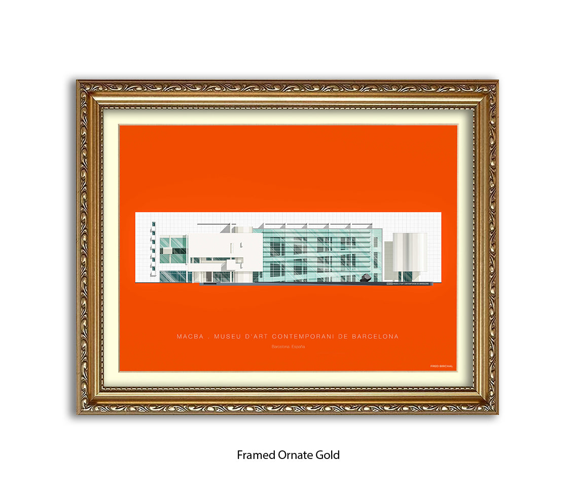 MACBA Museu d'Art Conteporani- Barcelona - Fred Birchal Art Print