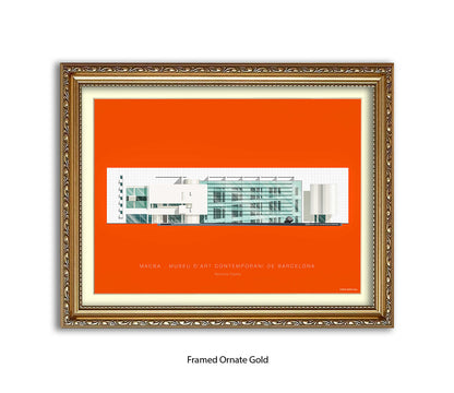 MACBA Museu d'Art Conteporani- Barcelona - Fred Birchal Art Print