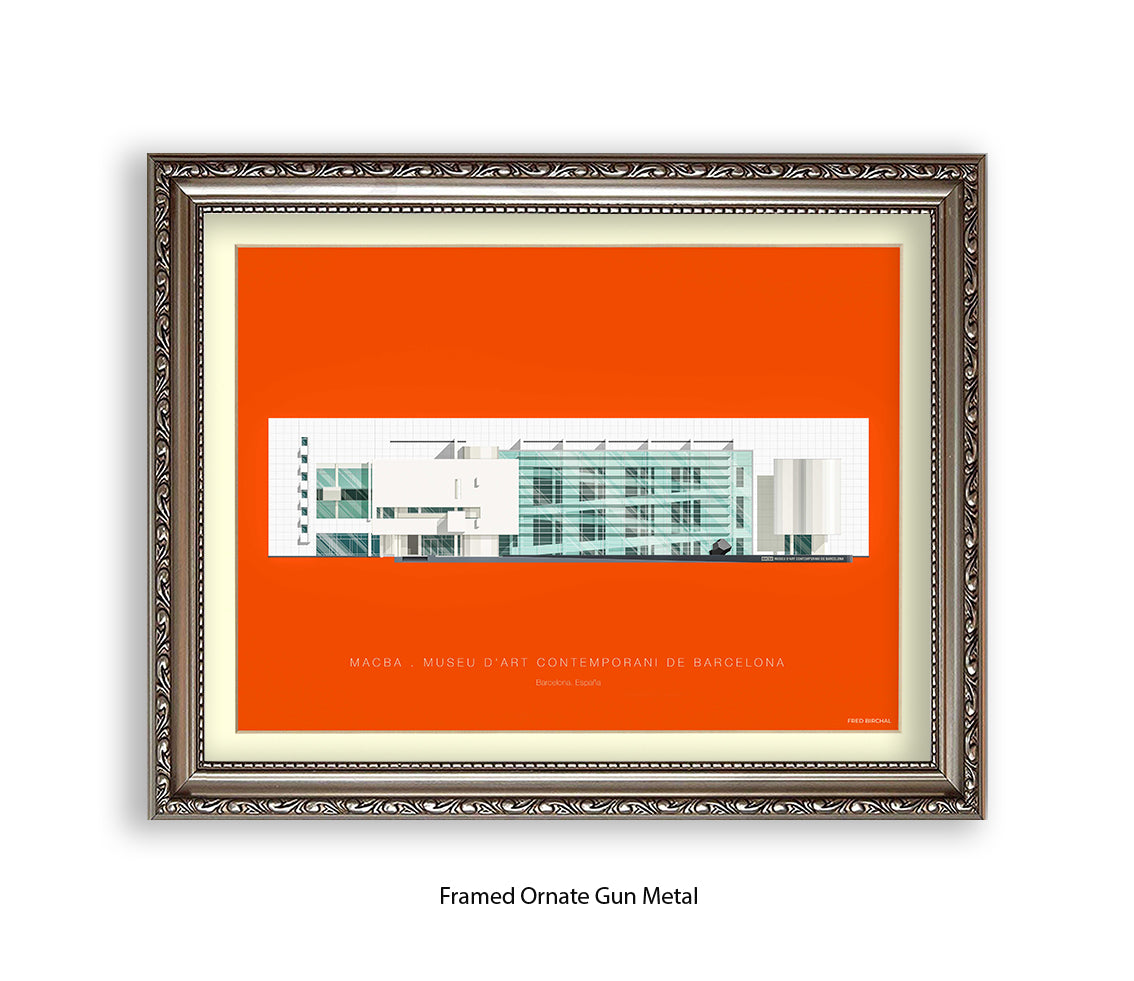MACBA Museu d'Art Conteporani- Barcelona - Fred Birchal Art Print