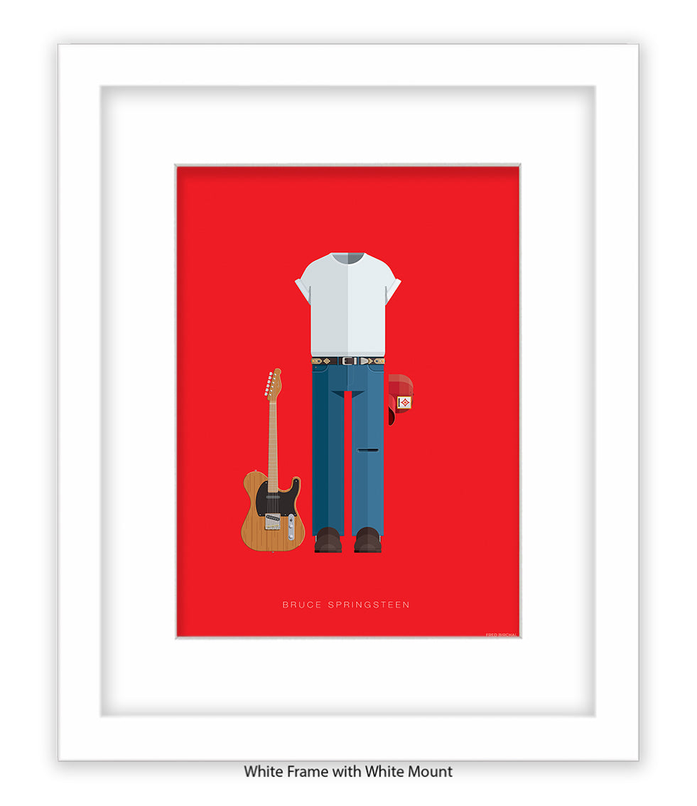 Bruce Springsteen Fred Birchal Art Print