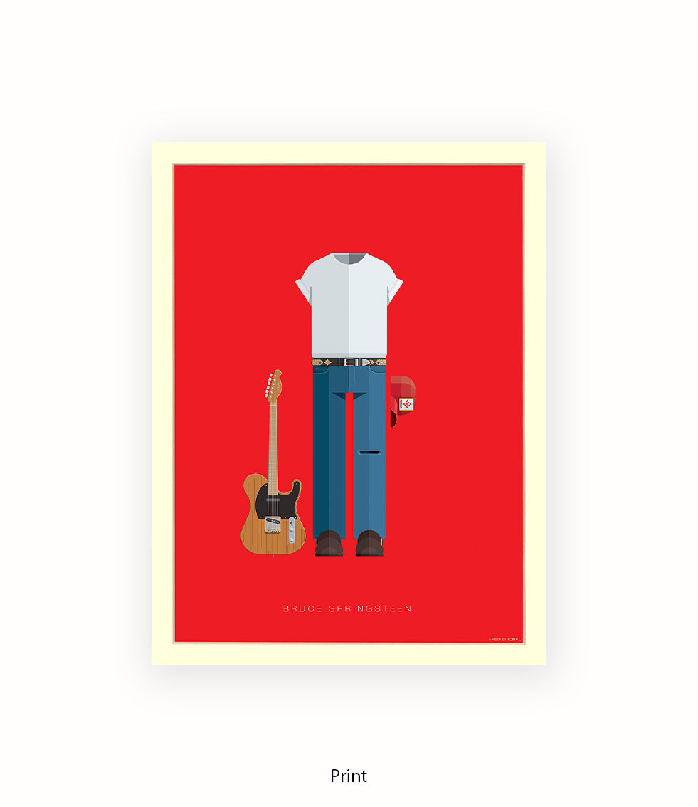 Bruce Springsteen Fred Birchal Art Print