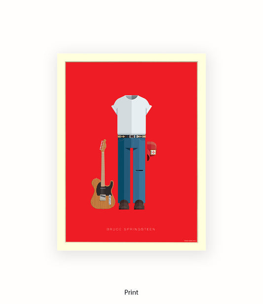 Bruce Springsteen Fred Birchal Art Print