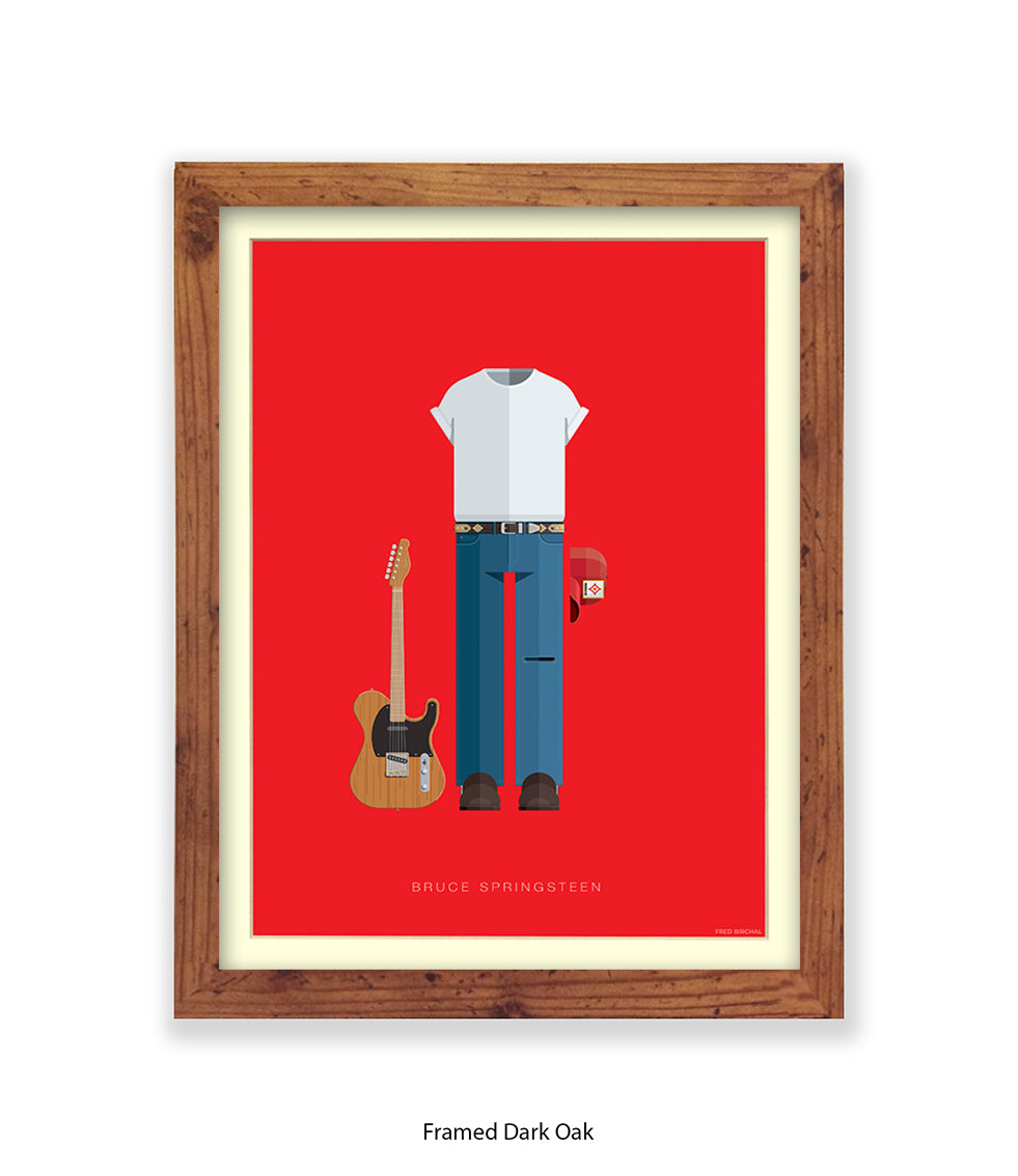 Bruce Springsteen Fred Birchal Art Print