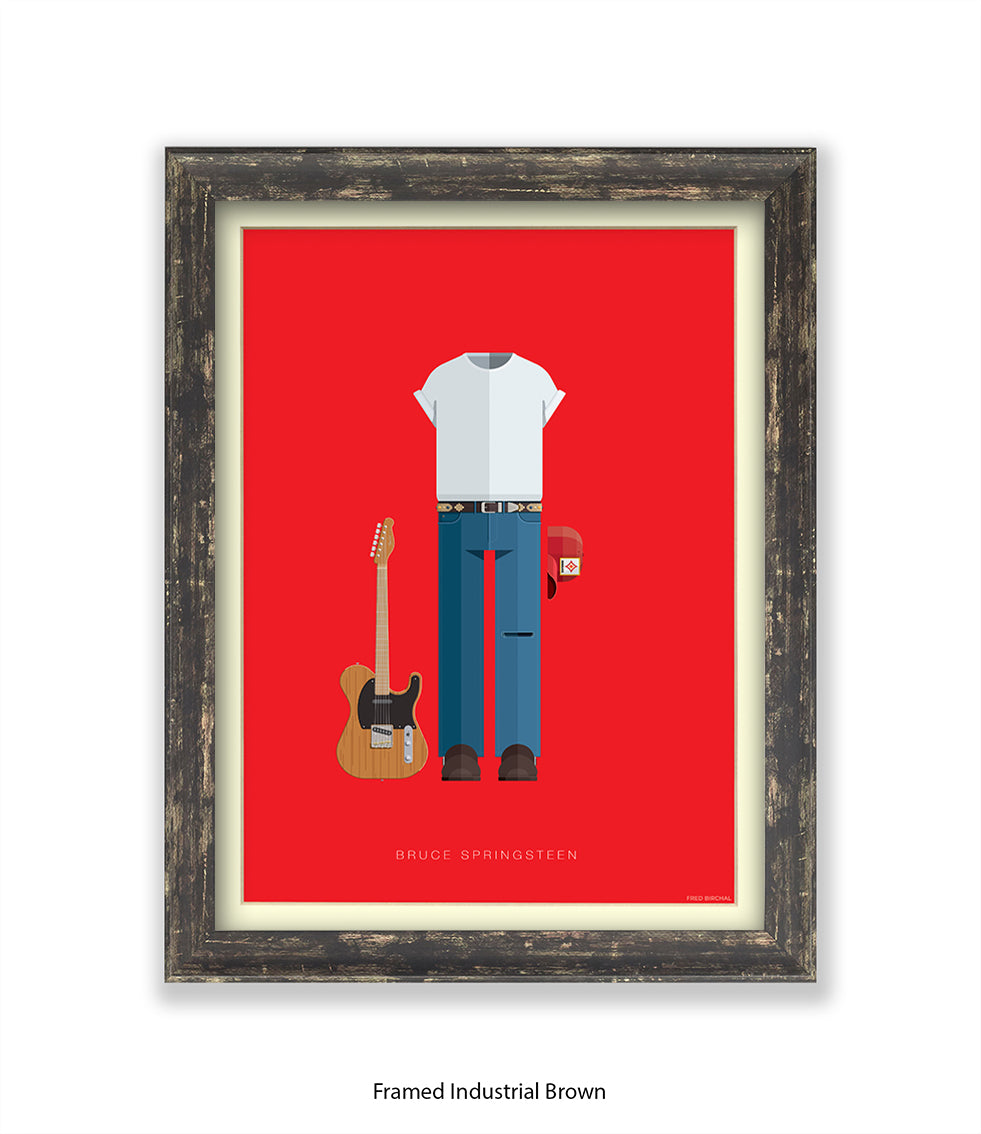 Bruce Springsteen Fred Birchal Art Print