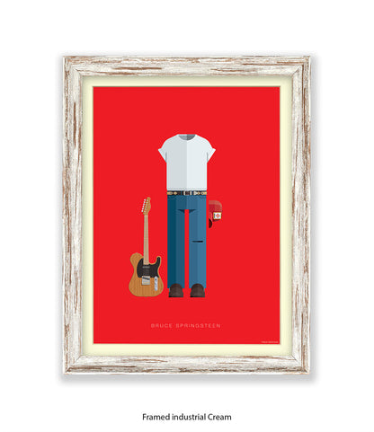 Bruce Springsteen Fred Birchal Art Print