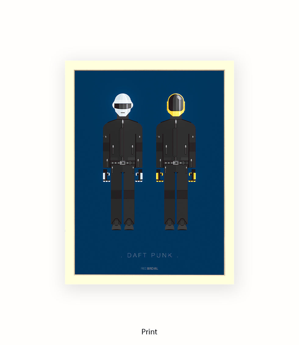 Daft Punk Fred Birchal Art Print