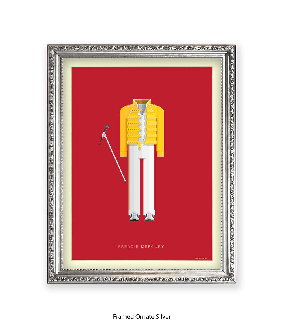 Freddie Mercury Yellow Top Fred Birchal Art Print