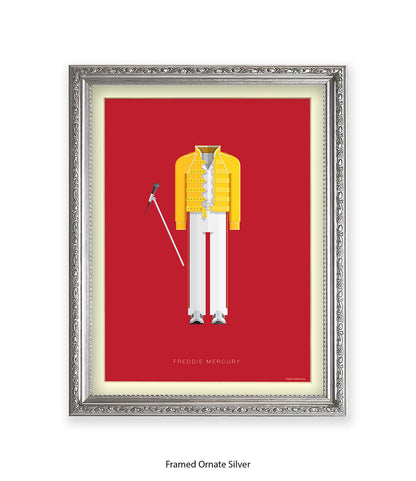 Freddie Mercury Yellow Top Fred Birchal Art Print