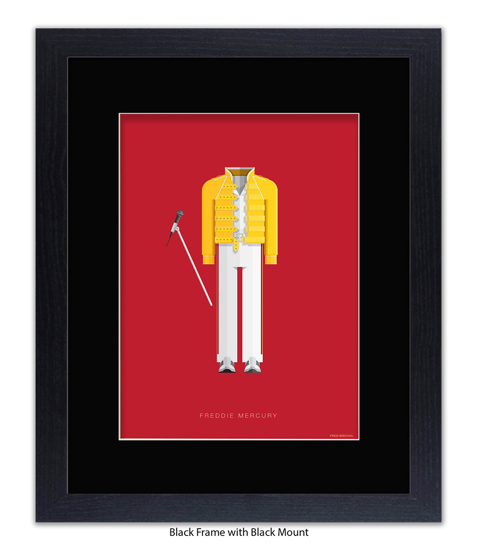 Freddie Mercury Yellow Top Fred Birchal Art Print