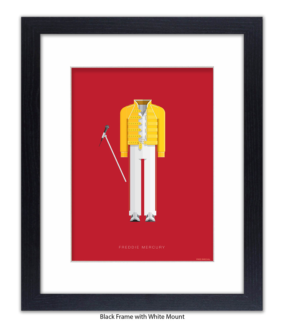 Freddie Mercury Yellow Top Fred Birchal Art Print