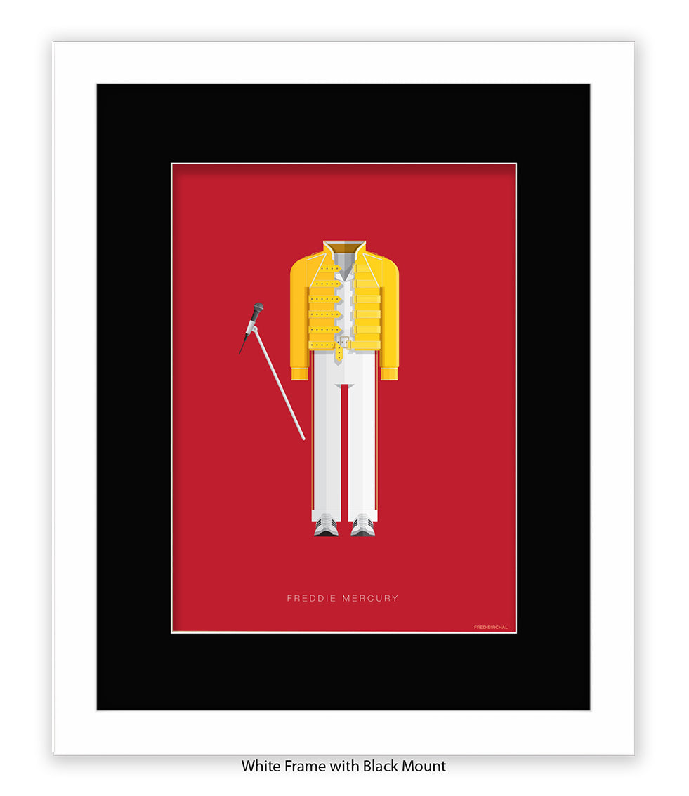 Freddie Mercury Yellow Top Fred Birchal Art Print