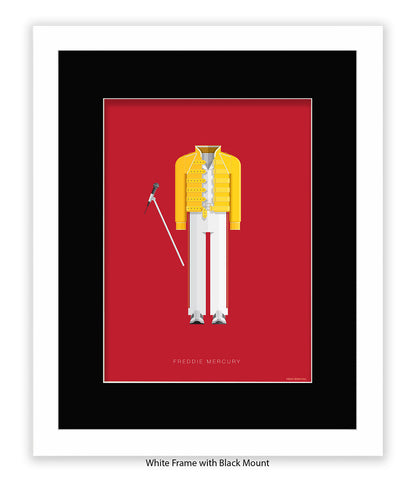 Freddie Mercury Yellow Top Fred Birchal Art Print
