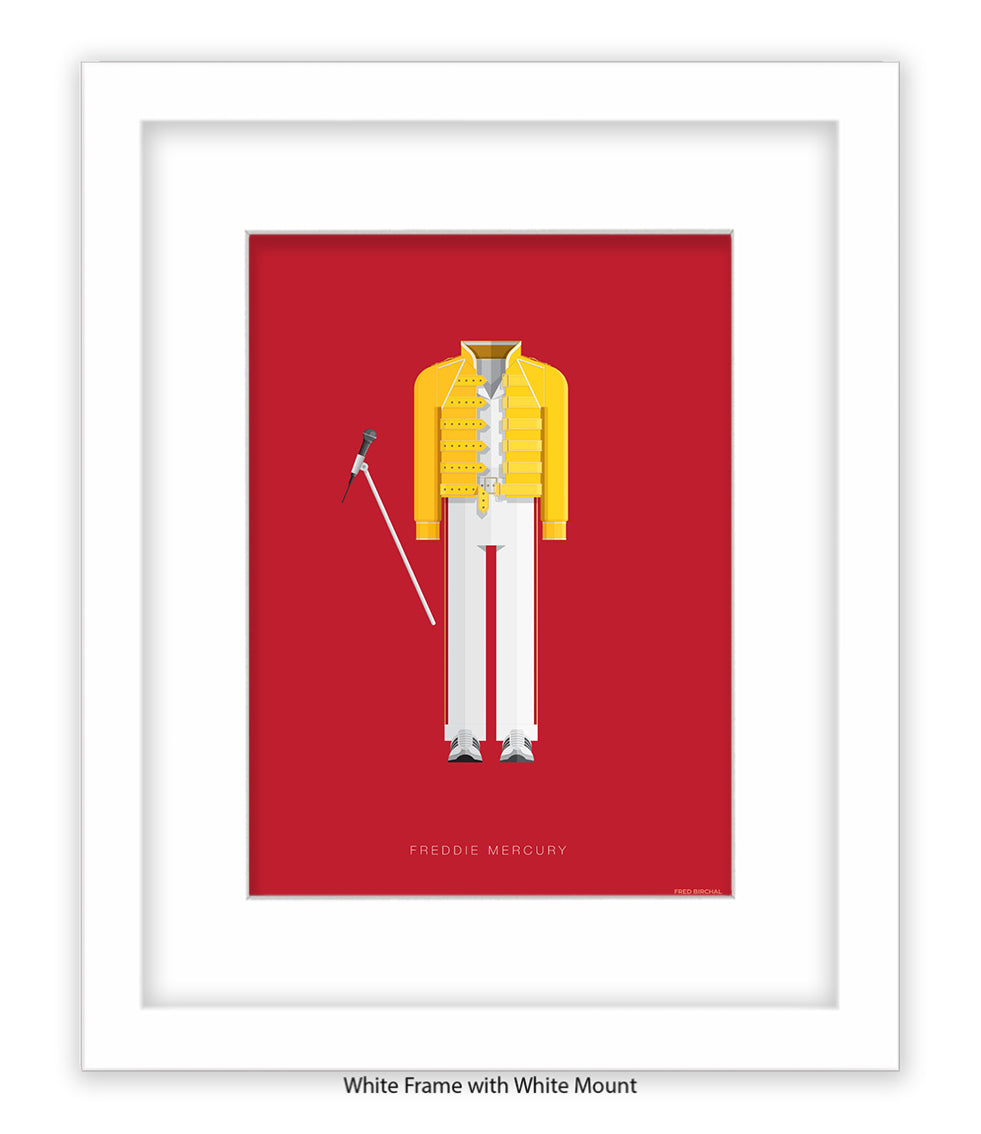 Freddie Mercury Yellow Top Fred Birchal Art Print