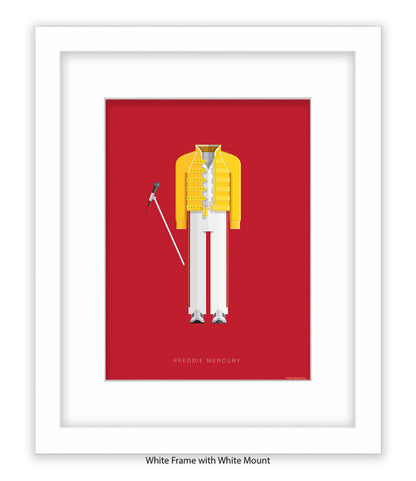 Freddie Mercury Yellow Top Fred Birchal Art Print