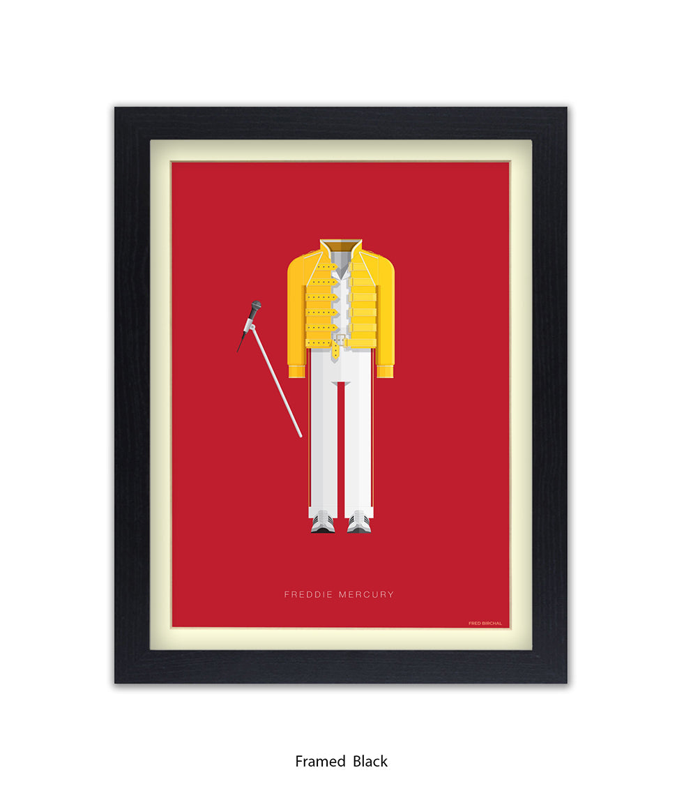 Freddie Mercury Yellow Top Fred Birchal Art Print