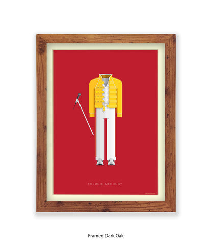 Freddie Mercury Yellow Top Fred Birchal Art Print