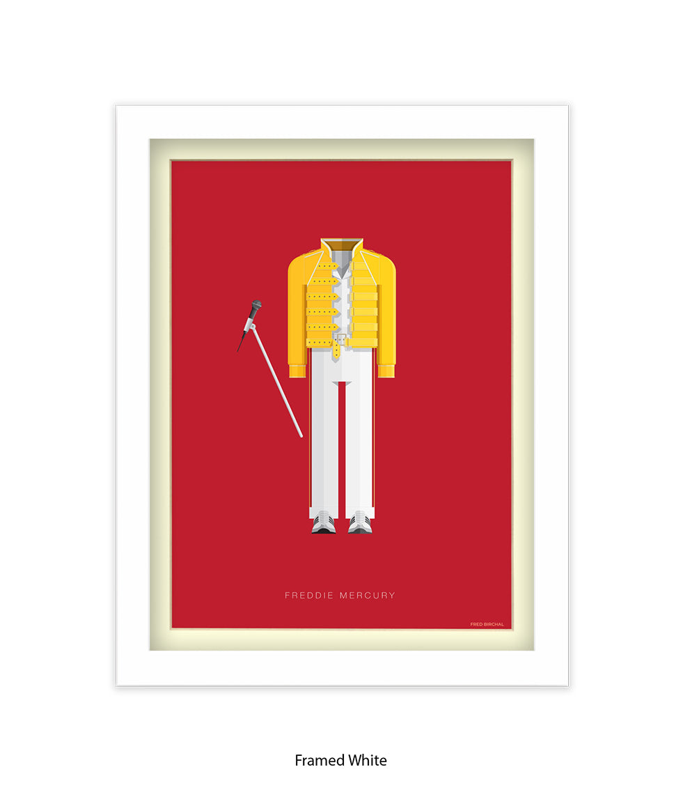 Freddie Mercury Yellow Top Fred Birchal Art Print