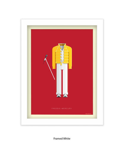 Freddie Mercury Yellow Top Fred Birchal Art Print