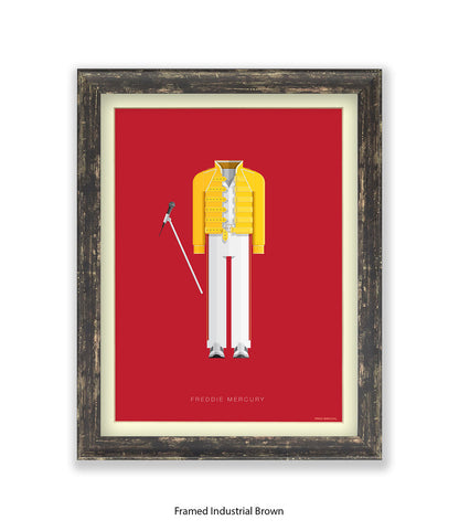 Freddie Mercury Yellow Top Fred Birchal Art Print