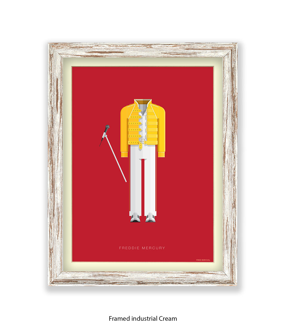Freddie Mercury Yellow Top Fred Birchal Art Print