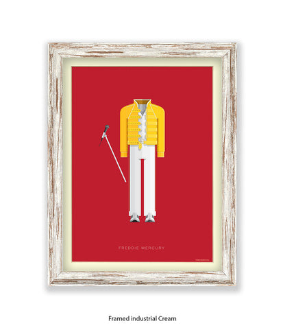 Freddie Mercury Yellow Top Fred Birchal Art Print