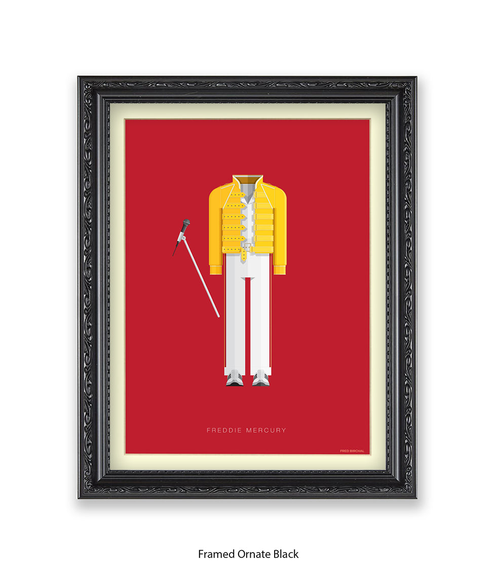 Freddie Mercury Yellow Top Fred Birchal Art Print