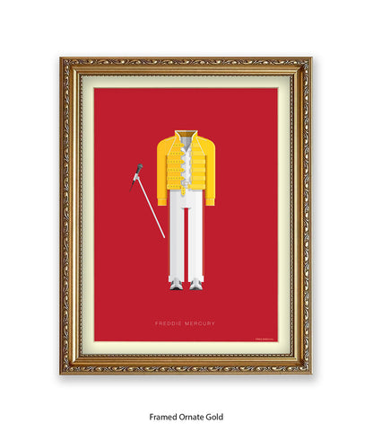 Freddie Mercury Yellow Top Fred Birchal Art Print