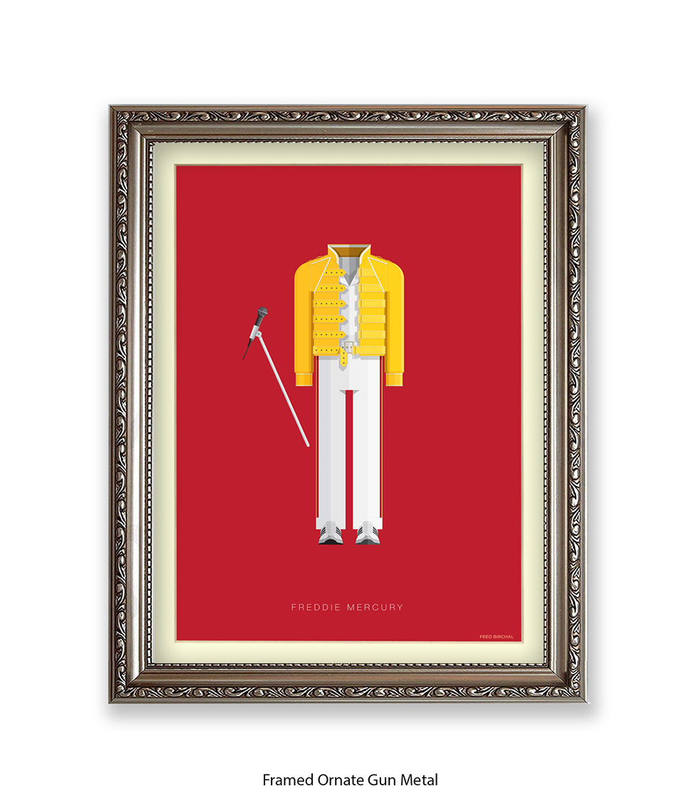 Freddie Mercury Yellow Top Fred Birchal Art Print