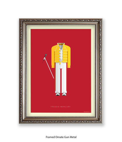 Freddie Mercury Yellow Top Fred Birchal Art Print