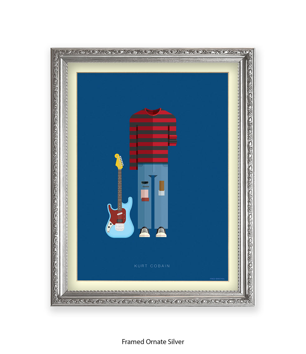 Kurt Cobain Fred Birchal Art Print