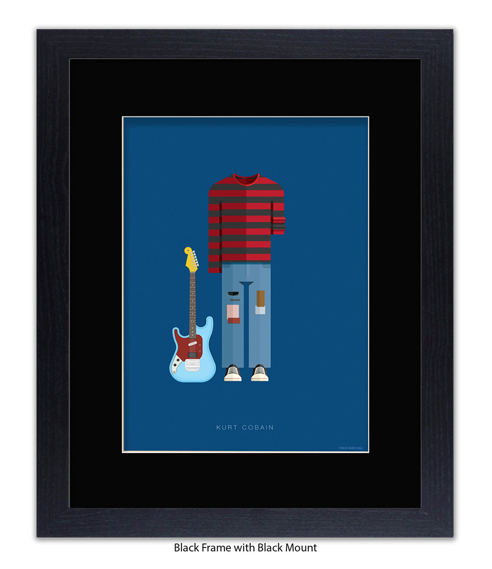 Kurt Cobain Fred Birchal Art Print