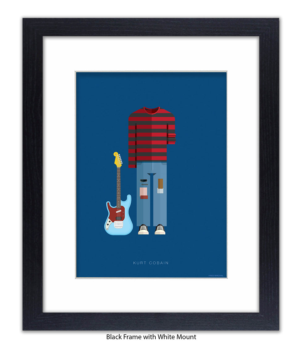 Kurt Cobain Fred Birchal Art Print