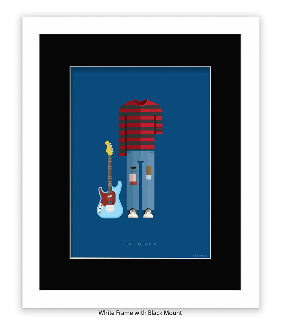 Kurt Cobain Fred Birchal Art Print