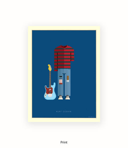 Kurt Cobain Fred Birchal Art Print
