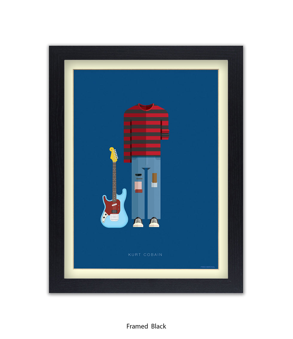 Kurt Cobain Fred Birchal Art Print