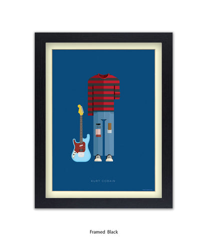 Kurt Cobain Fred Birchal Art Print