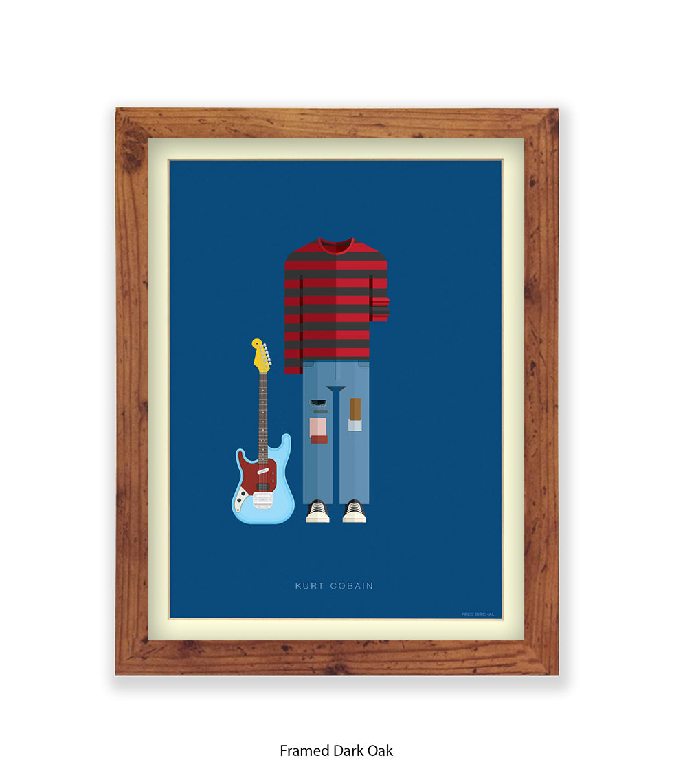 Kurt Cobain Fred Birchal Art Print