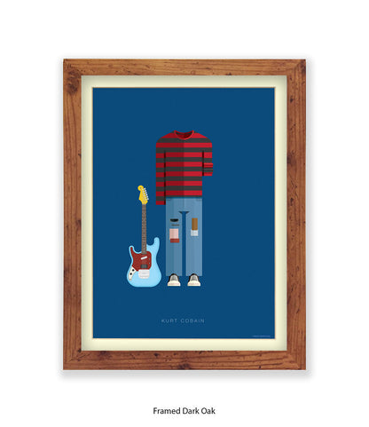 Kurt Cobain Fred Birchal Art Print