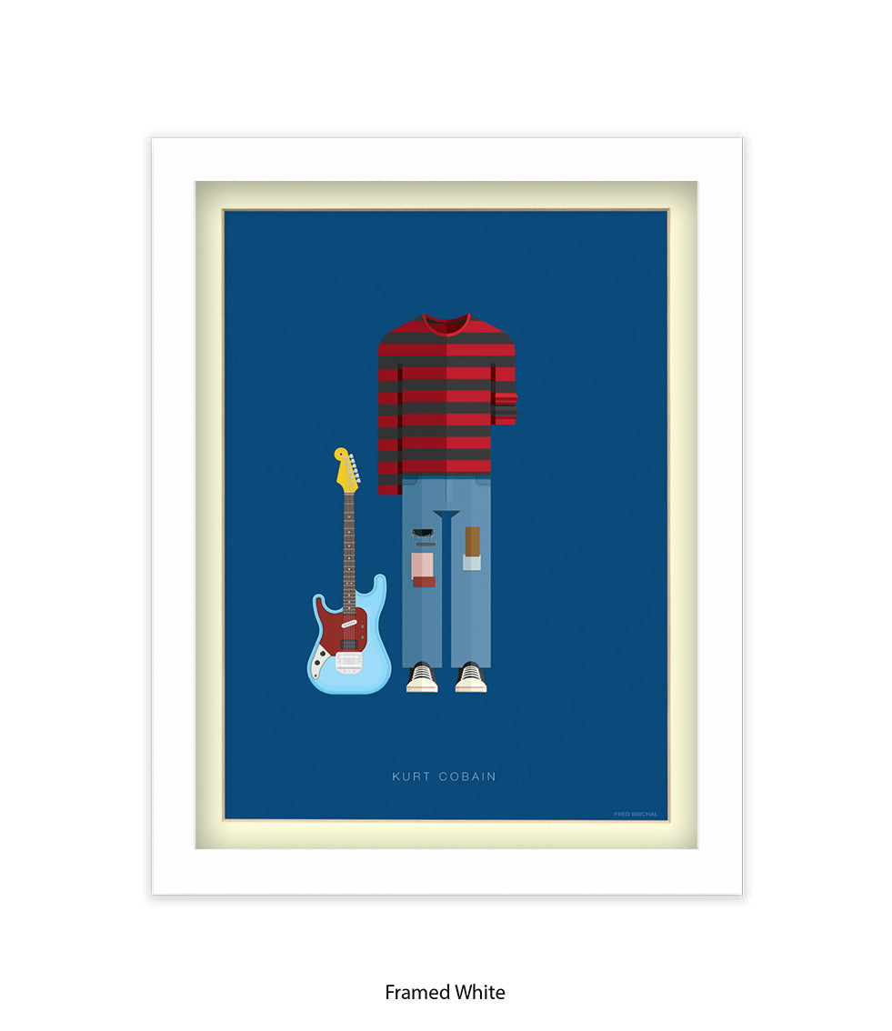 Kurt Cobain Fred Birchal Art Print