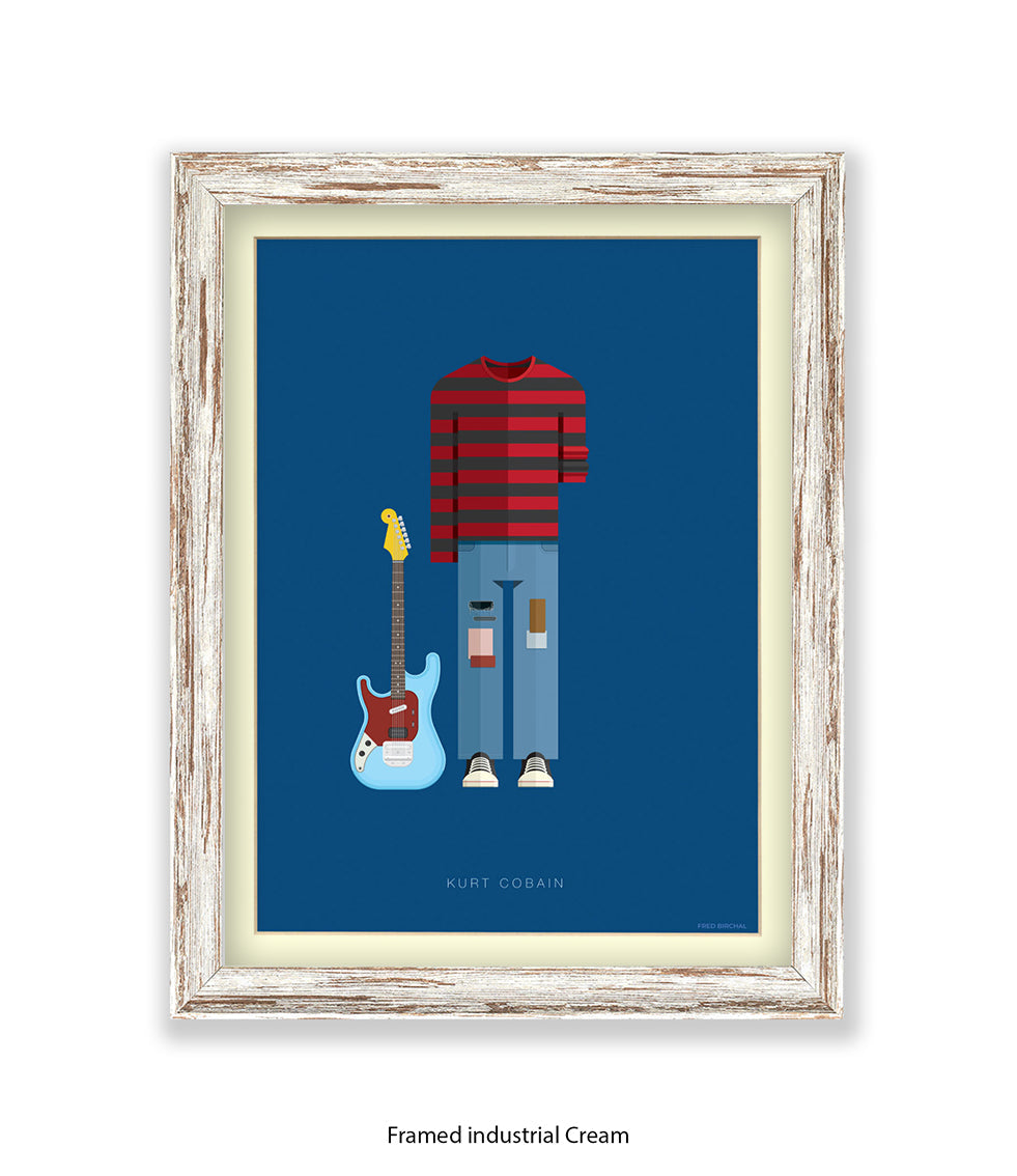 Kurt Cobain Fred Birchal Art Print