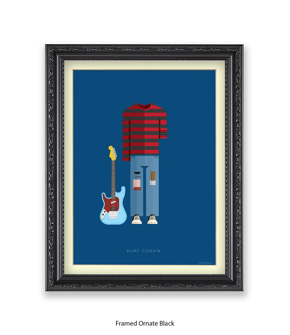 Kurt Cobain Fred Birchal Art Print